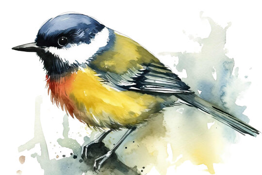 watercolor bird drawing