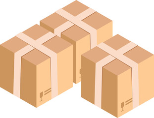 cardboard box vector