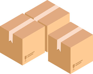 Fototapeta premium cardboard box vector