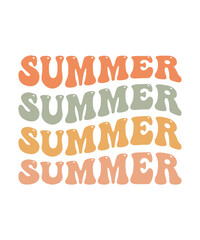Summer t shirt design print template