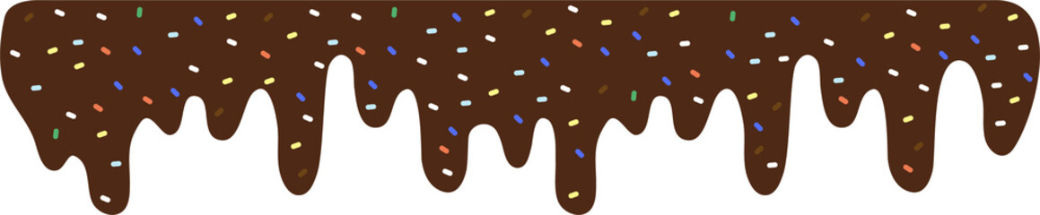 Chocolate Glaze Drops With Sprinkles