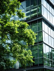 Tall building with tree in front of it