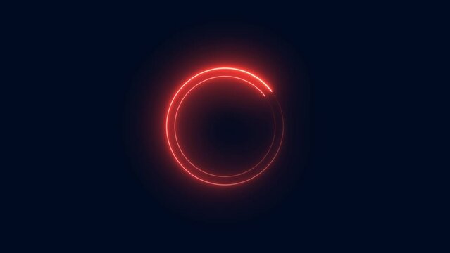 saber neon circle loop, circle loading bar