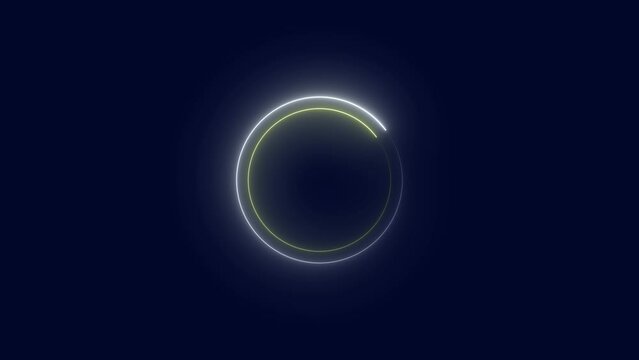 saber neon circle loop, circle loading bar