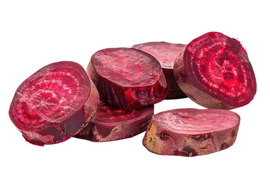 Obraz premium Exploring the World of Beetroots isolated on transparent Background