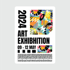 Abstract Masximalism Pop Color Art Brutalism Design Template