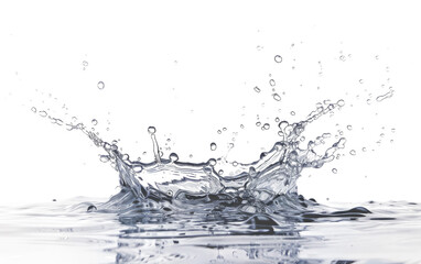 The Essence of Clean Water isolated on transparent Background