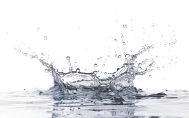 The Essence of Clean Water isolated on transparent Background