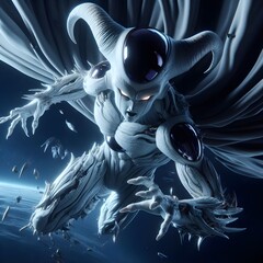 Frieza's first form is an extremely detailed realistic.
 - obrazy, fototapety, plakaty