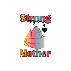 Mama, Mother's T-shirt design, Lettering design for greeting banners, Modern calligraphy, Cards and Posters, Mugs, Notebooks, white background,  EPS 10.