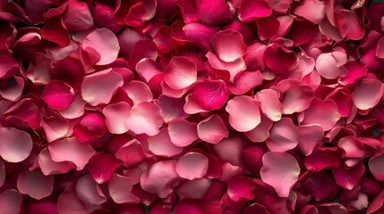 Luxurious Fuschia and Blush Floral Petals