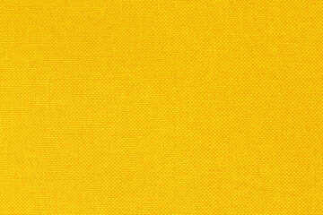 Yellow fabric cloth texture for background, natural textile pattern.