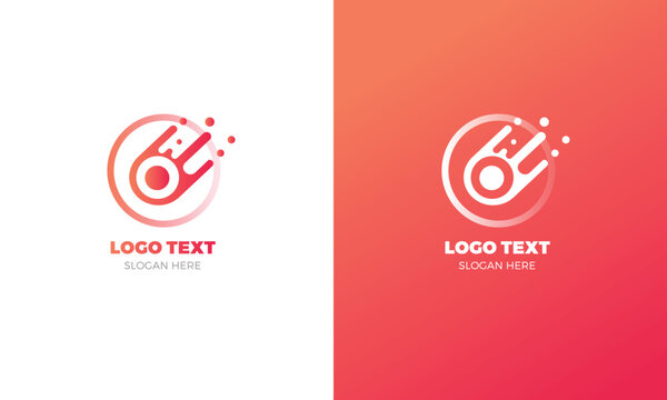 O letter modern unique logo design template