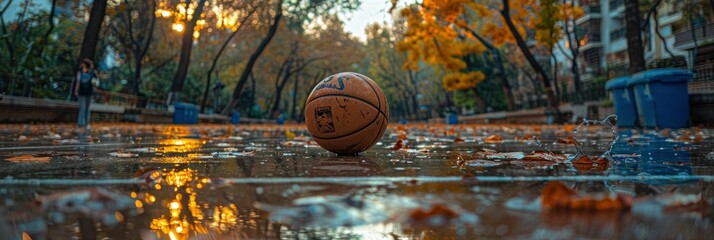 Basketball Outdoor Court Sport Game, Background Banner HD
