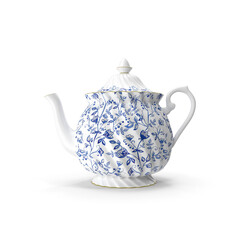 Teapot Blue Flowers