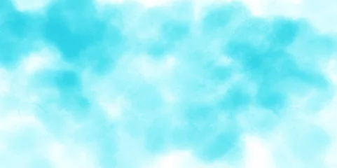 Poster Abstract blue cloud light summer weather day background. blue in the sky wallpaper cloudscape design. © MdLothfor