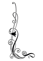 Art Nouveau Corners and Frames Graphic Accents, vector illustration, vintage elements	