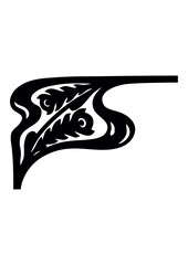 Art Nouveau Corners and Frames Graphic Accents, vector illustration, vintage elements	