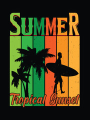 Summer t-shirt design.