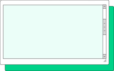 Obraz premium retro window ui