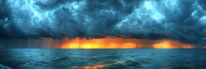 Gray Rain Clouds Afternoon Sun Blue, Background Banner HD