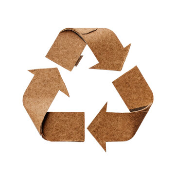 recommend clip art: Cardboard recycling symbol isolated on transparent a white background 