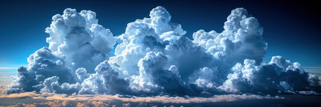 Image Blue Sky White Clouds, Background Banner HD