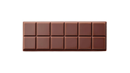 Fototapeta premium Female hand holding a chocolate bar isolated on transparent a white background