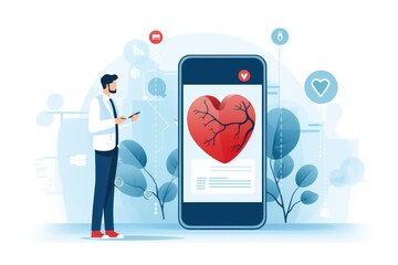 AI-based applications can help track and manage chronic lung diseases such as bronchial obstruction, emphysema, or other lung diseases by providing health care recommendations  - obrazy, fototapety, plakaty