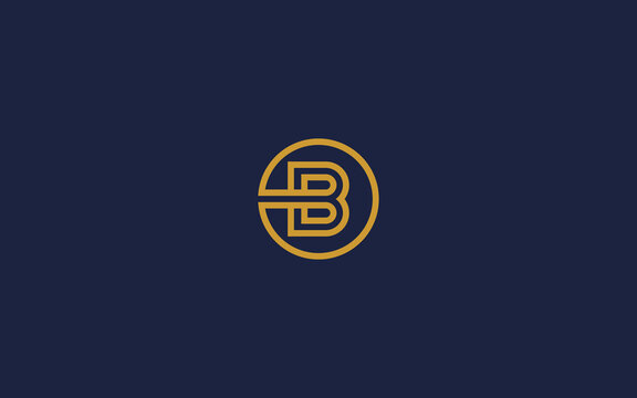 letter b with circle logo icon design vector design template inspiration