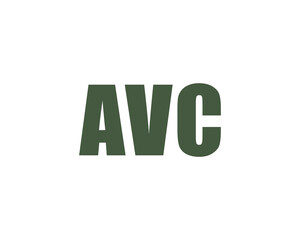 AVC logo design vector template