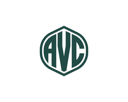 AVC logo design vector template