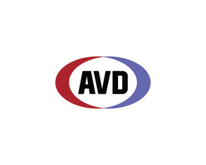 AVD logo design vector template