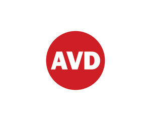 AVD logo design vector template