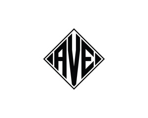 AVE logo design vector template