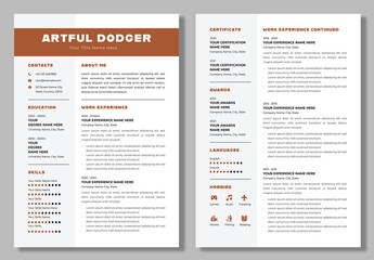Modern Resume And Cover Letter Collection