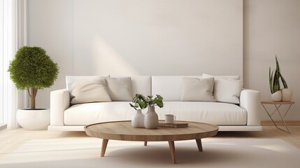 modern living room with sofa