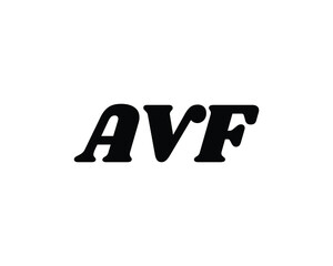 AVF logo design vector template