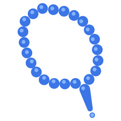 Blue Prayer Beads