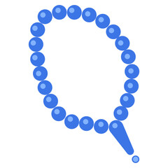 Blue Prayer Beads