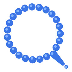 Blue Prayer Beads