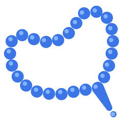 Blue Prayer Beads