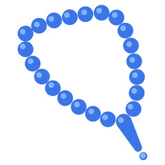 Obraz premium Blue Prayer Beads