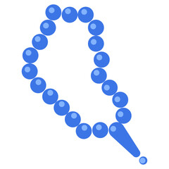 Blue Prayer Beads