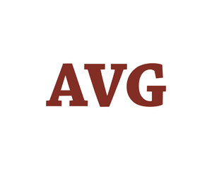 AVG logo design vector template