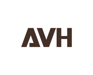 AVH logo design vector template