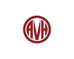 AVH logo design vector template