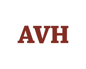 AVH logo design vector template