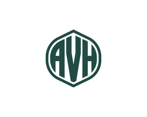 AVH logo design vector template