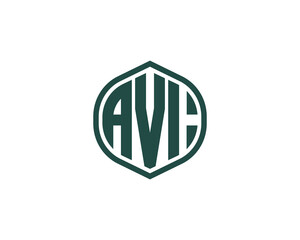 AVI logo design vector template